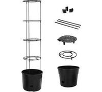 Jardinière à tomate Anthracite Ø39x150 cm Polypropylène G