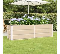 Jardinière Acier Décoration de terrasse intérieur d'extérieur Ornement vidaXL vi