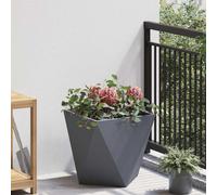 vidaXL Jardinière 30 x 30 x 30 cm Acier galvanisé – Bac à fleurs rectangulaire, robuste