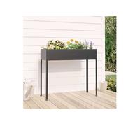 Jardinière Anthracite 100,5x40,5x90 cm Acier galvanisé