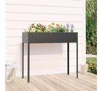 152263 vidaXL Jardinière Anthracite 100,5x40,5x90 cm Acier galvanisé