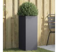 vidaXL Jardinière, Bac à Fleurs, Pot de Plantes, Boîte à Fleurs, Jardinière Surélevée de Jardin Patio Terrasse, Anthracite 841573