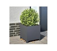 vidaXL Jardinière anthracite 40 x 40 x 40 cm en acier