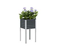 Vidaxl Jardinière Anthracite 45x45x88 Cm Acier