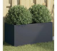 Jardinière Anthracite 62x30x29 Cm Acier