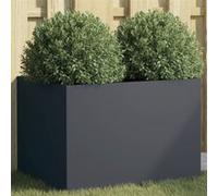 Vidaxl Jardinière Anthracite 62x47x46 Cm Acier Laminé À Froid