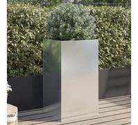 Vidaxl Jardinière Argenté 42x38x75 Cm Acier Inoxydable