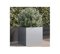 Jardinière argenté 49x47x46 cm acier galvanisé841569
