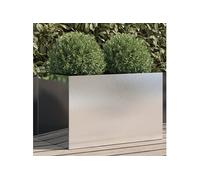 Jardinière argenté 62x40x39 cm acier inoxydable841599