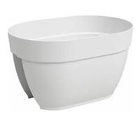 Artevasi Jardinière de balcon CAPRI CAMPANA 40 ma Blanc 39 x 25,6 x 22,5 cm