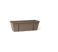 Kit jardinière avec crochet en métal, réserve d'eau et écarteur pour les écoulements - GARDEN ID Smart - Taupe 50 cm