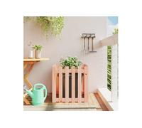 Vidaxl Jardinière Avec Design De Clôture 60x60x60 Cm Douglas Massif