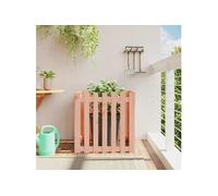 Jardinière avec design de clôture 70x70x70 cm douglas massif 832465