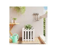 Lit Surélevé de Jardin avec Design de Clôture Jardin Bois de Pin Massif vidaXL