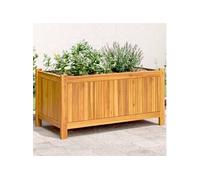 vidaXL Jardinière avec Doublure 80x42x40 cm Bois Massif d Acacia