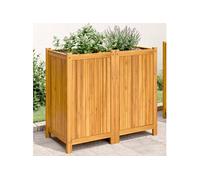 vidaXL Jardinière avec Doublure, Lit Surélevé, Bac à Fleurs, Pot de Plantes, Boîte à Fleurs Jardin Patio Terrasse, 84x42x75 366437