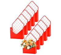 Jardinière avec enveloppe - Lot de 10 boîtes pliantes élégantes pour les vacances | Emballage floral décoratif pour anniversaire, remise de diplôme, mariage, fête, mère, petite amie et femme