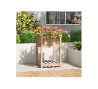 Vidaxl Jardinière Avec Étagère 54x54x81 Cm Bois Massif De Pin