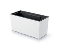 Jardinière avec insert pot de fleurs Prosperplast Urbi Case DUC400-S449 - blanc mat