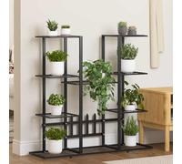 Jardinière avec Roues 94,5x24,5x91,5 cm Blanc Fer Étagère pour Plantes vidaXL