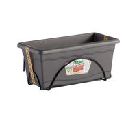 Jardinière avec support Plastiken Anthracite polypropylène 50 x 20 cm
