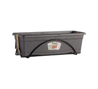 Jardinière avec support Plastiken Anthracite polypropylène 60 x 24 cm