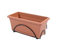 Jardinière avec support Plastiken Terre cuite polypropylène 50 x 20 cm