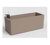 Jardinière avec système auto-arrosage RIMINI SWS - Plastique - Taupe - Rectangulaire - 51x20xH20cm - Intérieur/extérieur - ARTEVASI