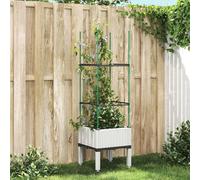 Jardinière avec Treillis Lit Surélevé Pot de Plantes Bac à Fleurs PP vidaXL
