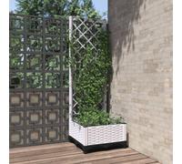 vidaXL Jardinière avec Treillis, Lit Surélevé, Bac à Fleurs, Pot de Plantes, Boîte à Fleurs Jardin Patio Terrasse, Blanc 80x40x136 cm PP Blanc https://www.fnac.com/mp48589209/vidaXL-Jardiniere-avec-treillis-Blanc-80x40x136-cm-PP/w-4?oref=0a7eda16-86ca-0de5-166d-140cd24ea590
