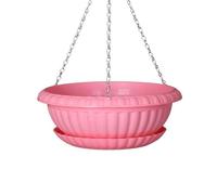 JARDINIERE - BAC A FLEUR Pot de fleur suspendu respirable Design triangulaire Plastique Surface style-Pink 5