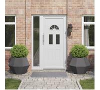 vidaXL Jardinière 2 pcs Noir 75 x 75 x 60 cm Acier