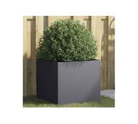 vidaXL Jardinière surélevée Bac à fleurs 841551 Anthracite pour jardin patio terrasse