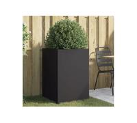 vidaXL Jardinière 841583 Noir 52x48x75 cm Acier laminé à froid