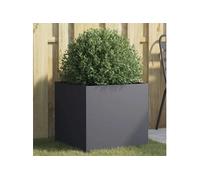 Jardinière, Bac à Fleurs, Pot de Plantes, Boîte à Fleurs, Jardinière Surélevée de Jardin Patio Terrasse, Anthracite 841563