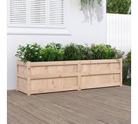 Jardinière Bac à Fleurs Pot de Plantes Cire Marron Bois de Pin Massif vidaXL