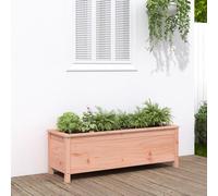 Jardinière Bac à Fleurs Pot de Plantes Patio Noir Bois Massif de Pin vidaXL