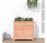 Jardinière Bac à Fleurs Pot de Plantes Patio Noir Bois Massif de Pin vidaXL