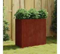 Jardinière Bac à Fleurs Pot de Plantes Terrasse Jardin Acier Corten vidaXL