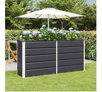 Jardinière / bac à fleurs - VIDAXL - 160 x 40 x 75 cm - Acier - Anthracite - Intérieur & extérieur