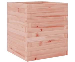 Jardinière bac lit surélevé plantes fleurs terrasse 40 x 40 x 46 cm bois marron