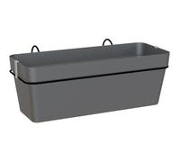 Artevasi Kit jardinière balcon CAPRI RE 50 cm Anthracite 50,2×28,5×20 cm 1,45 L