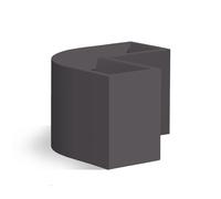 JARDINIÈRE BALCONNIÈRE ANGULAIRE PISCINE TERRASSE PATIO POT DE FLEURS ANTHRACITE