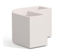 JARDINIÈRE BALCONNIÈRE ANGULAIRE PISCINE TERRASSE PATIO POT DE FLEURS BLANC