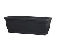Jardinière/Balconnière Rectangle Polyéthylène + Plateau Clipsé - Largeur : 20cm Liberty-Anthracite60cm Multicolore
