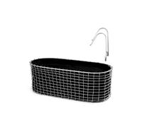 Jardinière Balcony Basket fil d’acier inoxydable 49x18x20 cm