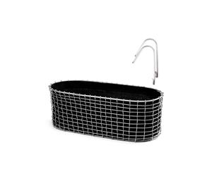 Jardinière Balcony Basket fil d’acier inoxydable 49x18x20 cm