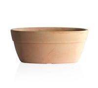 Jardinière - BAMA - Ellittica - Terre cuite - 80 cm - Ovale - Marron