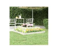 vidaXL Jardinière Blanc 110x110x27 cm Bois Massif de pin