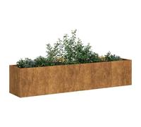 Jardinière blanc 280x40x40 cm acier laminé à froid pot de fleurs vidaXL